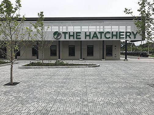 Dura Flow Permeable Pavers at the Hatchery in Illinois